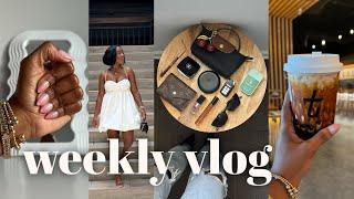 vlog️| reseting my lifestyle, fitness goals, shopping, content days, grwm, & more | Andrea Renee