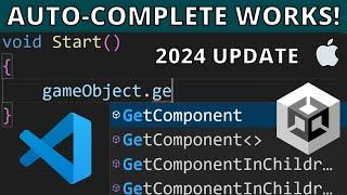 How to FIX UNITY AUTO-COMPLETE for VS CODE on Mac