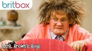 Mrs Brown Accidentally Tazors Herself | Mrs Brown's Boys