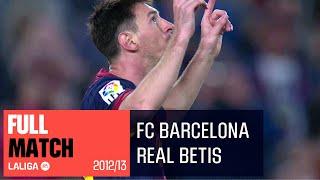 FC Barcelona - Real Betis (4-2) LALIGA 2012/2013 PARTIDO COMPLETO