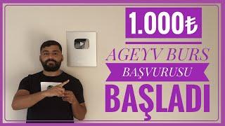 AGEYV BURS BAŞVURULARI BAŞLADI : 1.000₺ KARŞILIKSIZ BURS (GERİ ÖDEMESİZ BURS BAŞVURULARI)