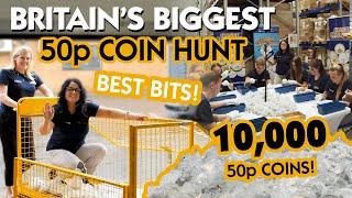 Britain’s Biggest 50p Coin Hunt – Best Bits! £5,000 worth of 50ps!