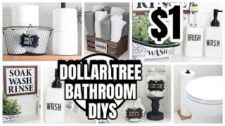 DOLLAR TREE BATHROOM DIYS DECOR AND ORGANIZATION