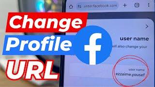 how to change facebook profile url link 2024