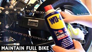 Maintain Your Full Motorcycle/Bike With "WD-40 Spray" | 16 AMAZING Use of WD-40 || Easy Life Hack