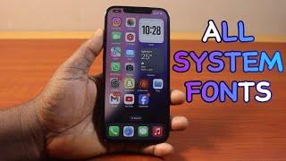 How to See All System Fonts on iPhone on iOS 18