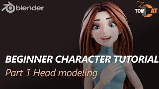 Blender Beginner Complete Character Tutorial  - Part1 - Modeling the Head