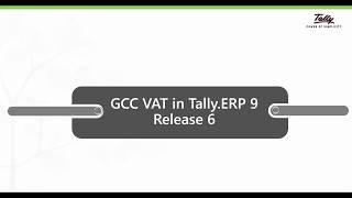 Be GCC VAT Ready with Tally.ERP 9