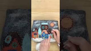  #рукоделие #валяние #творчество #домик #обучение #felt #purse #craft #tutorial