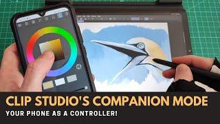Clip Studio Paint's Companion Mode on your phone