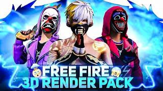 Free Fire Character Png Pack|Png Pack Hd| Free Fire 3D Renders Pack || Most Rare Render Pack  ||