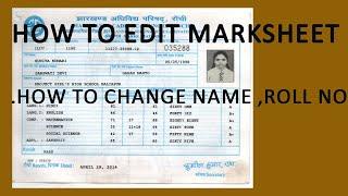 How To Edit Marksheet In Laptop 2022 I Marksheet Edit Kese Kare Apne Mobile Aur Laptop Se 2023