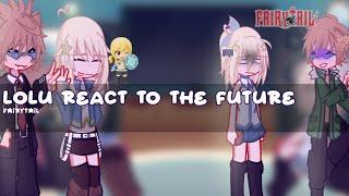 {  } LOLU REACT TO THE FUTURE || Fairytail || Lolu- Loke & Lucy || Reaction vid || ENJOY ||