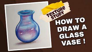 HOW TO DRAW A GLASS VASE | LET'S LEARN WITH ARTISTIC ZONE SERIES | NIFT | NID PREPARATIONS DRAWING