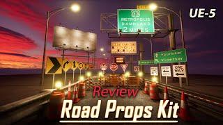 Roads Props & Signs | Marketplace | Review on UE5 | #ue5tutorial#unrealengine5#props#roads