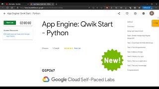 App Engine: Qwik Start - Python | GSP067 | Atul Gupta #qwiklabs