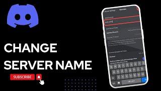 How to Change Server Name on Discord Mobile! (Easy)