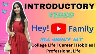 Hey YouTube Family! My First YouTube Video | Introduction Video | Zeel Shah