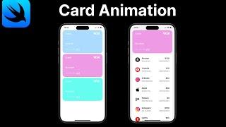 SwiftUI:  Wallet Card Transition