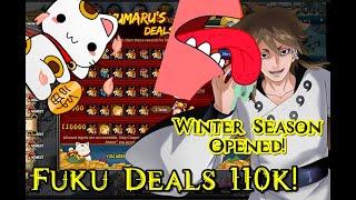 Fukurokumaru's Deals 110k! Part 1(and Winter Season Opened) - Naruto Online (Larachell)