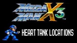 Megaman X3 Heart Tank Locations