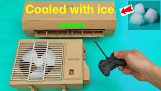 How to make AC || Smart air conditioner at home || Mini air conditioner