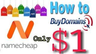 Buy a Domain only $ 1 Dollar || How to buy a Domain from Namecheap