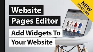 Adding widgets to your website page - DecoNetwork 8 website pages editor