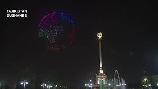 Drone show/ Tajikistan                    عرض الطائرات بدون طيار