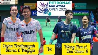 Dejan Ferdiansyah/Gloria E Widjaja (INA) VS Wong Tien ci/Lim Chiew S (MAS) MALAYSIA OPEN 2025