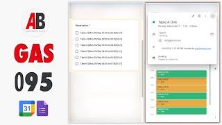 A Small Reservation System Built with Google Calendar and Google Forms: GAS095