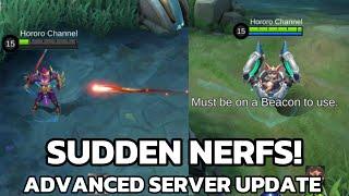 SUDDEN NERFS ON THESE AMAZING BUFFED HEROES? | ADV SERVER