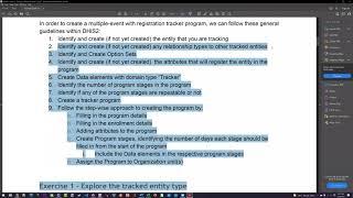 Tracker Configuration Academy 2022 Day 3:  Creating tracker program