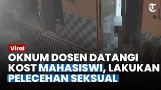 Rekaman CCTV Detik-detik Oknum Dosen di Bali Hendak Rudapaksa Mahasiswi, Begini Modusnya