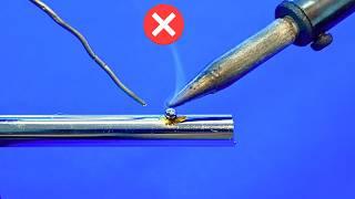 92% of People Don't Know This Trick to Solder Stainless Steel!!