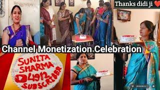 YOUTUBE Channel Monetization Party'|  @officialsunita7 #monetizationparty #laxmimumbaivlog #vlog