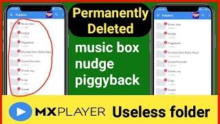 MX Player Auto Folder Creating Problem Solved | Folders Not Deleting In MX Player?2021 | MX Player