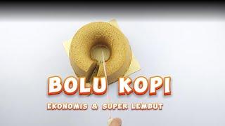 Bolu Kopi Panggang 3 Telur -  Ekonomis,  Super Lembut & Anti Gagal