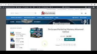 Periscope Marketing Mastery Advanced Edition-The Wholesale PLR Store Preview