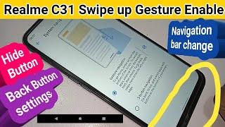 Realme c31 back button change setting // Navigation button change