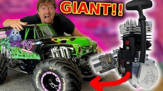 Worlds Biggest RC Car gets RACE Engine (4x power)