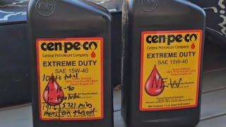 Prolube Mixed New and Used With Cenpeco 15w40 Extreme Duty Engine Oil - Bearing Test