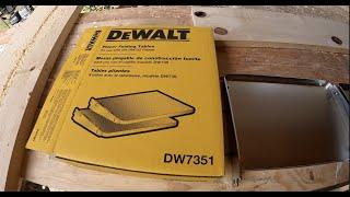 dewalt planer folding table install ( DW7351 on DW7350)