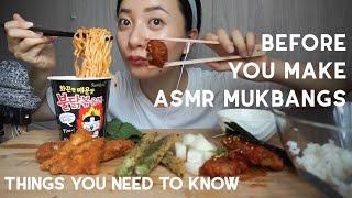 ASMR Mukbang! behind the scene, secret and tricks, sock cellphone microphone for asmr mukbang