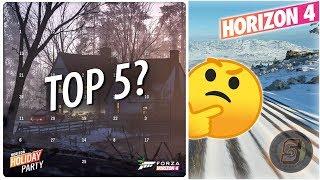 TOP 5 FREE Horizon Holiday Calendar Cars Forza Horizon 4 December 2019 Best Cars FH4 Forzathon Shop