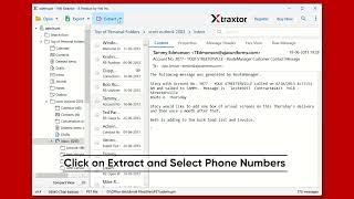 How to Extract Phone Numbers from PST File | Xtraxtor | Tutorial