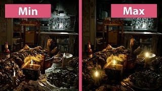 4K UHD | Resident Evil 7 – PC Min vs. Max Graphics Comparison