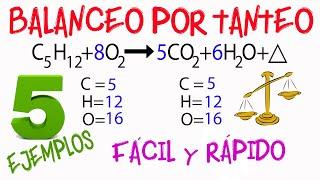 ️ BALANCEO de ecuaciones por TANTEO [Fácil y Rápido] | QUÍMICA |