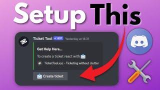 How To Setup TICKET TOOL Bot On DISCORD In 2024 | Ticket Tool