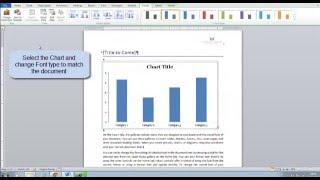 Chart: How to Insert, Edit and set Text Wrapping in MS Word